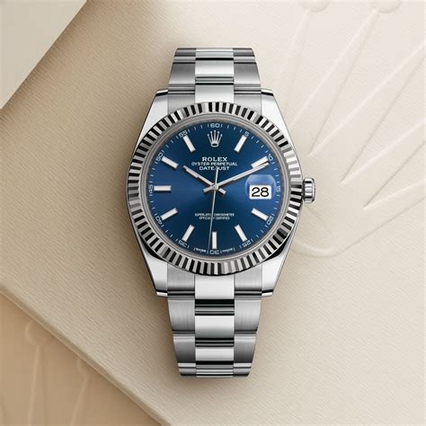 rolex datejust 41 white gold blue dial|rolex datejust 41 reference numbers.